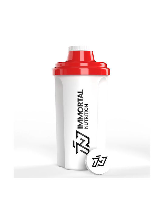 Immortal Nutrition Plastic Protein Shaker 500ml White