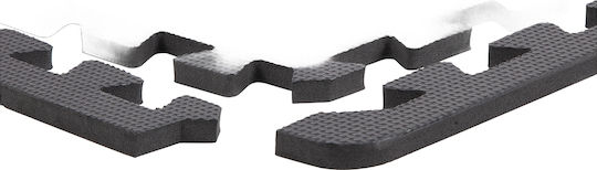AMILA EVA Gym Floor Puzzle Mat Black 4pcs 60x60x1.2cm