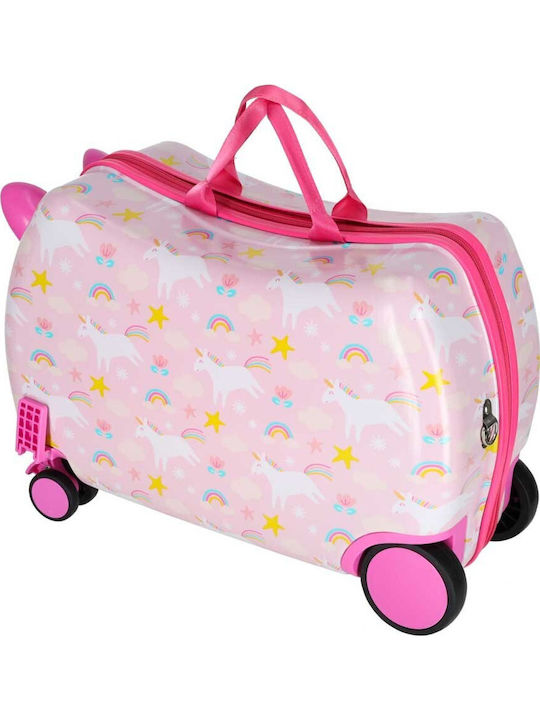 Kinder Handgepäck Hartschalenkoffer Rosa Pink Unicorn