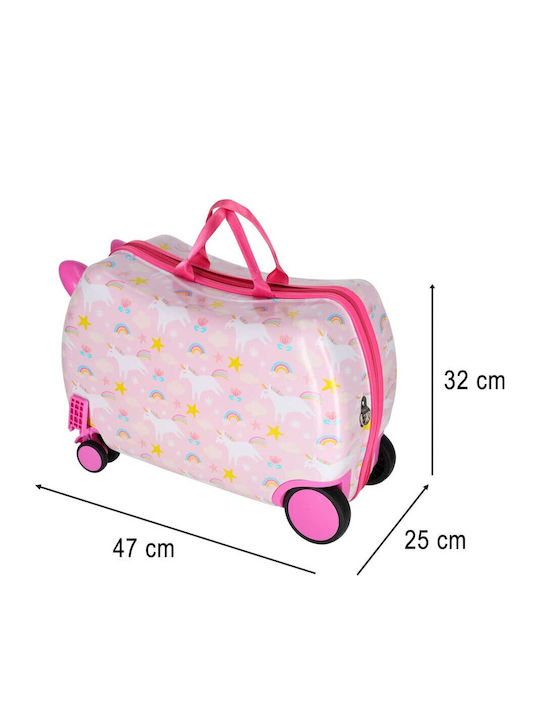 Kinder Handgepäck Hartschalenkoffer Rosa Pink Unicorn