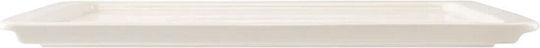 Porland Shallow Rectangular Serving Plate Porcelain Transparent 30x20cm