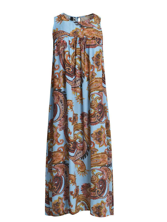 Rochii De Vară Pentru Femei Maxi Rochie Paisley 8501.7253 Albastru Deschis