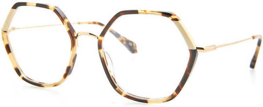 Kaleos Rawlings C-003 Brown Acetate Metal Prescription Eyeglass Frames