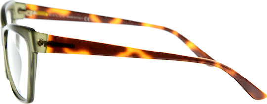 Gucci Gg 3195 5q4 Without Lenses Frame Only Brown Olive Acetate