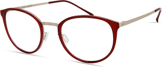Modo 4094 Mred Red Gold Metal Prescription Eyeglass Frames
