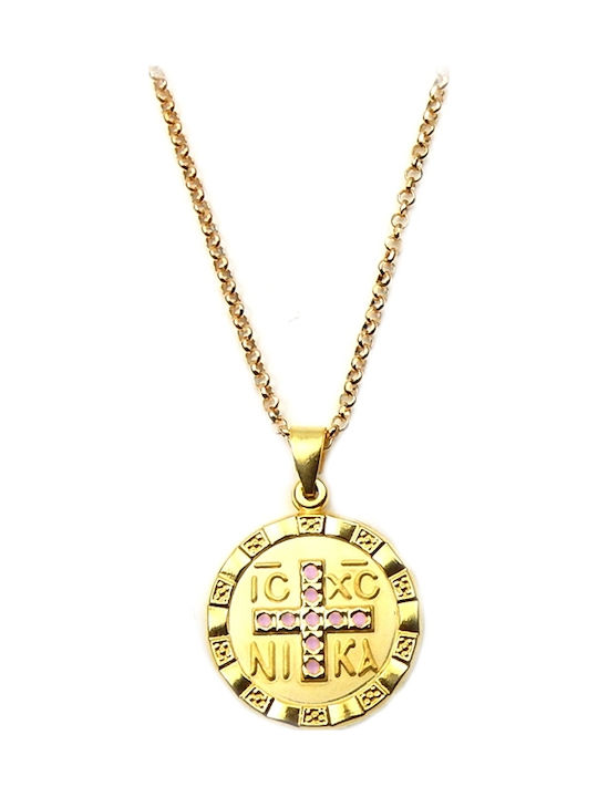 Konstantin Halskette Talisman aus Rosa Vergoldetem Silber Konstantin Halskette Talisman aus Rosa Vergoldetem Silber