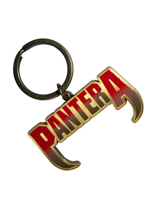 Metallic Keychain Pantera Fangs Logo Keychain Pantkey13