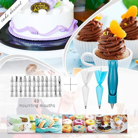 Set Pungi De Patiserie De Unică Folosință Din Plastic 1cm 124 Bucăți ZT1XJ53QWS180