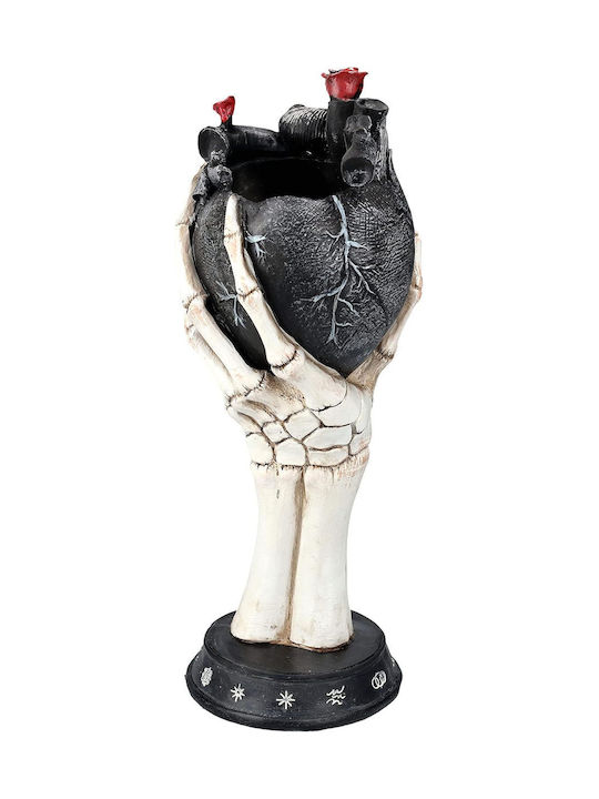 Pacific Dekorative Vase aus Polyurethan Schwarz 14,5xH33cm