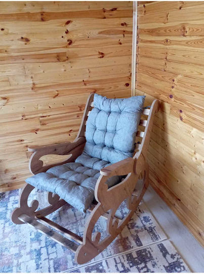 SteweHome Schaukelnder Braun Sessel 60x105cm