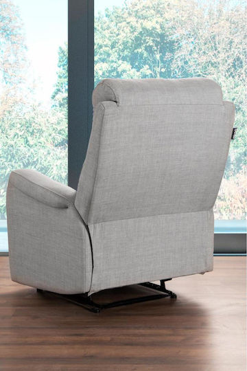 Relax Armchair with Footstool Black 72x80x72cm