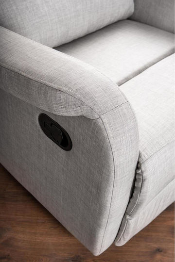 Relax Armchair with Footstool Black 72x80x72cm