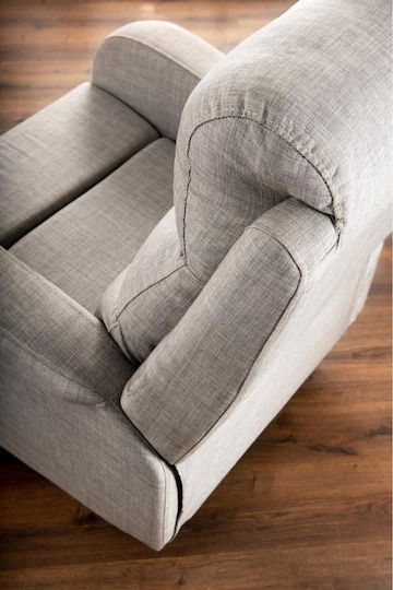 Relax Armchair with Footstool Black 72x80x72cm