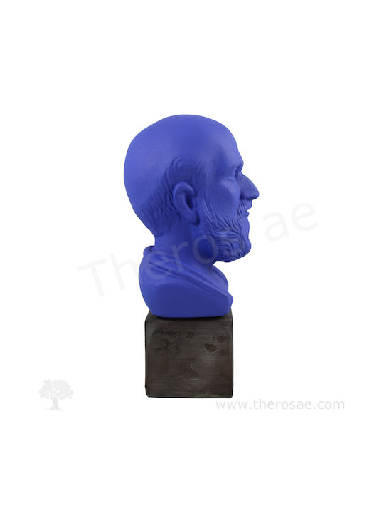 Dekorative Büste aus Keramik Material des Hippokrates 23cm