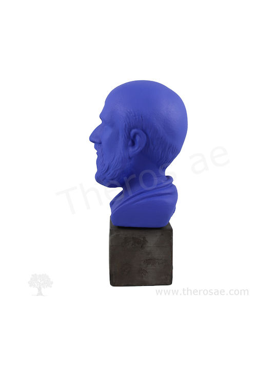 Dekorative Büste aus Keramik Material des Hippokrates 23cm