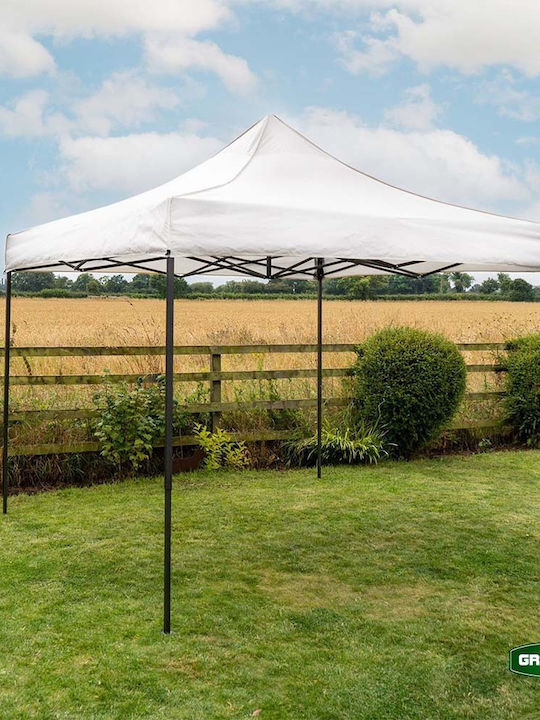 Grasher Gazebo Pliabil De Grădină Alb 3x3m