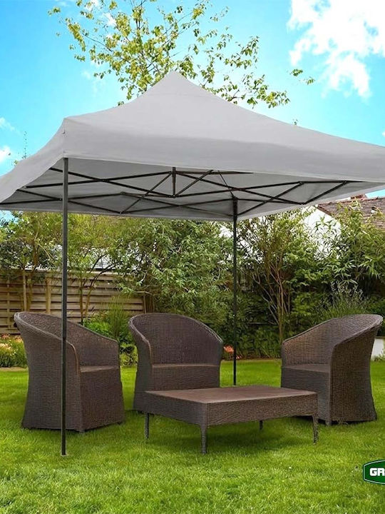 Grasher Zusammenklappbares Garten Gazebo Beige 3x3m