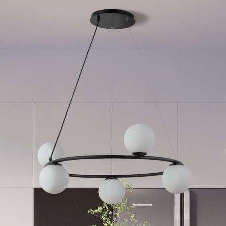 Sigma Hängelampe Schwarz für 5 Lampen G9