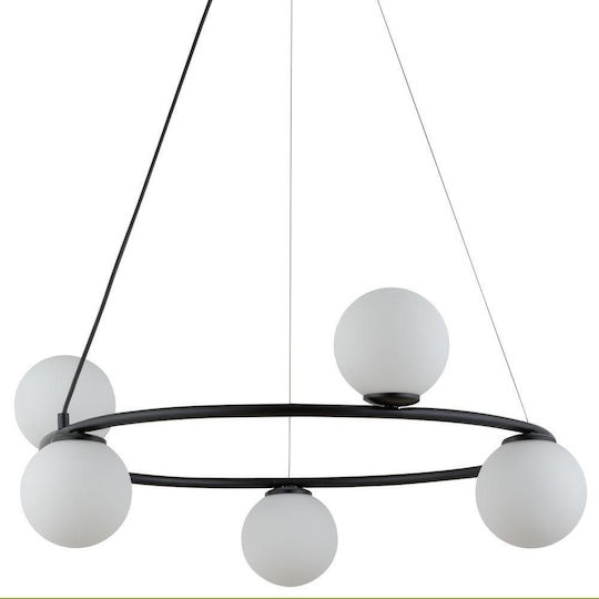 Sigma Hängelampe Schwarz für 5 Lampen G9