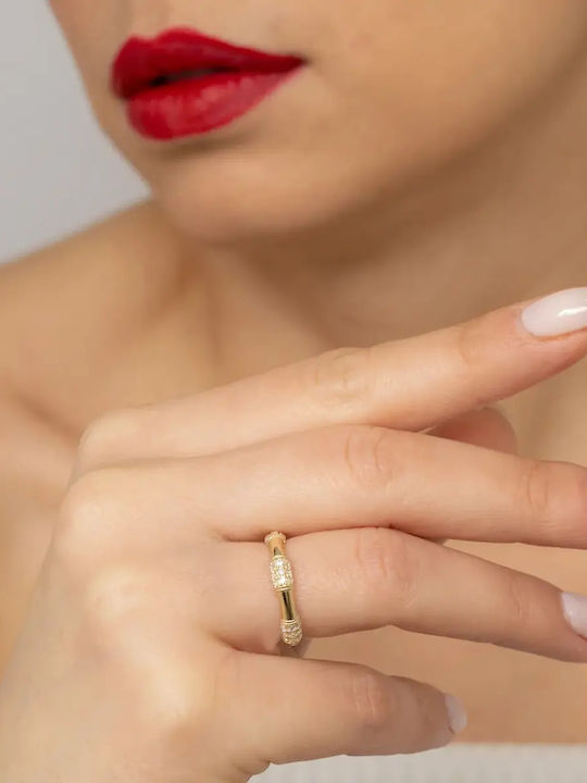 Women's Ring with Zircon from 9K Gold