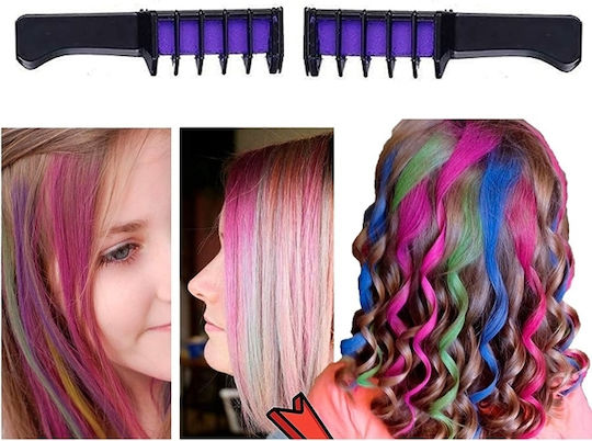 Set de 6 piepteni pentru vopsirea părului Multicolori