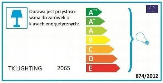 TK Lighting Cubus Κρεμαστό Φωτιστικό Μαύρο με Ντουί E27