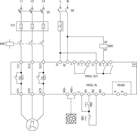 Lovato Electric Διακόπτης Ράγας 400V 60A