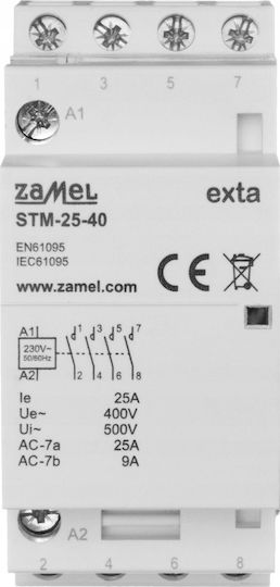 Zamel Релсов превключвател 230V 25Спецификация