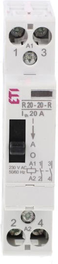Модулен Контактор 20А 230V AC 2Z 0R R20-20-R-230V AC 002464040