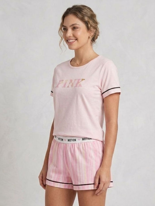 Set De Pijamale Dama De Vară Roz