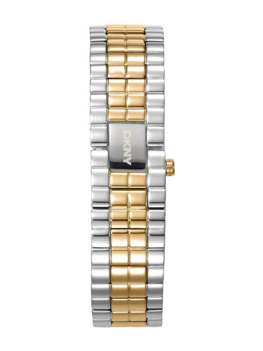 DKNY Damenuhren Mit Batterie Und Metall-Armband
