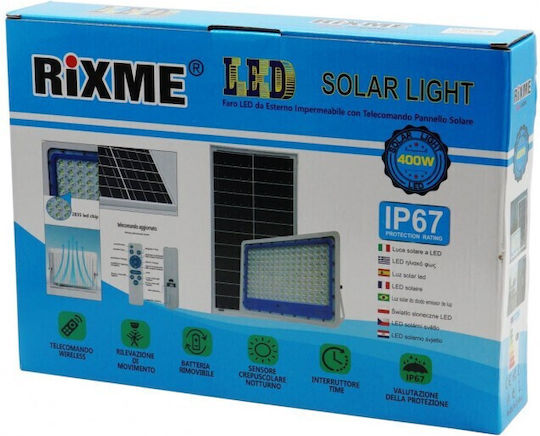 Waterproof Solar LED Flood Light 400W with Remote Control IP67