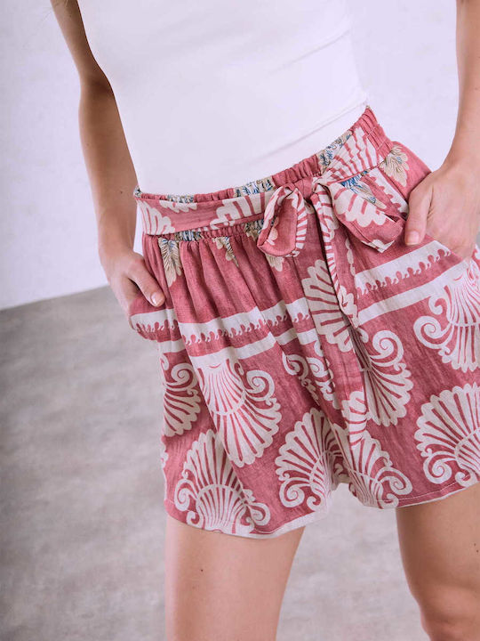 Celestino Women's Printed Viscose Shorts Rotten Apple