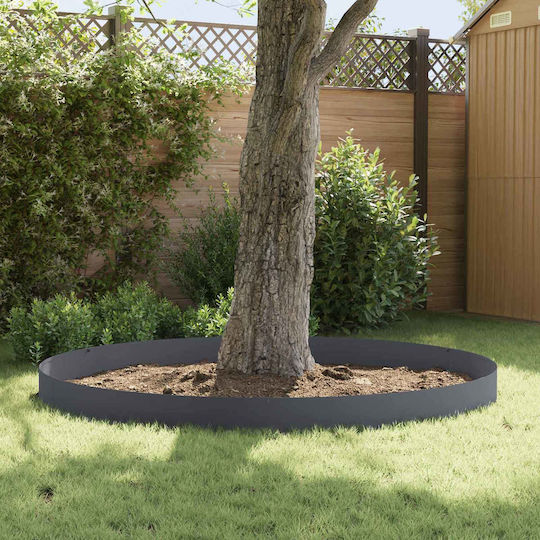 vidaXL Metallische Gartenhecke in Grau Farbe 1,02m x 15cm 10 Stück