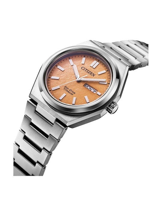 Citizen Eco-Drive Ceas Barbati 39.5mm Cu Baterie Si Brățară Din Metal Argintie