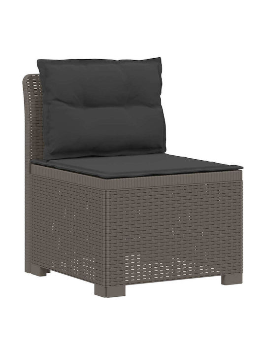 Outdoor Corner Sofa Made of Polypropylene with Cushions