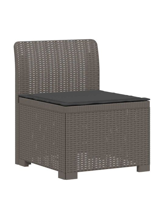 Outdoor Corner Sofa Made of Polypropylene with Cushions