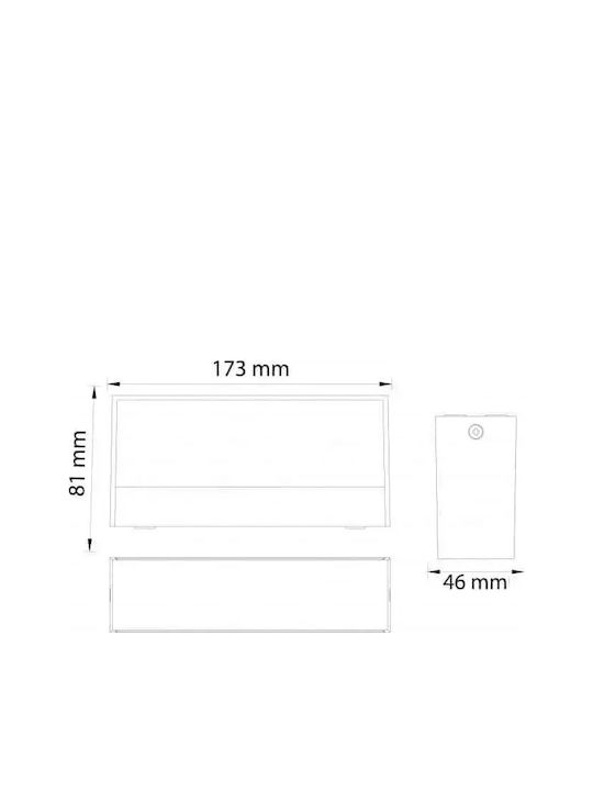 Horoz Electric Стенен Външен Плафон LED IP65 9W с Естествено бяло Светлина