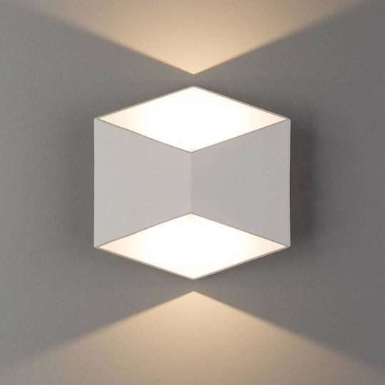 Nowodvorski Triangles Wall-Mounted Outdoor Ceiling Light LED IP54 5W with Warm White Light 17x17.2εκ.