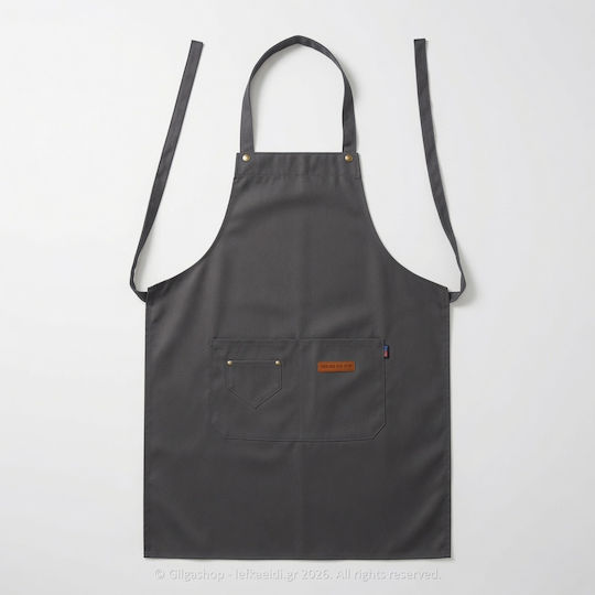 Catering-Schürze Kellner Stoff Polyester 3 Taschen 60x80cm Gsps6080sn2522-Grau