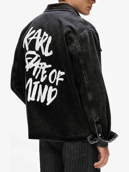Karl Lagerfeld Overshirt Washed Black