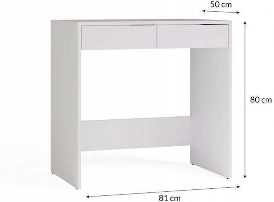 Bodenstehende Schminktisch Schlafzimmer Holz Weiß 81x50x80cm