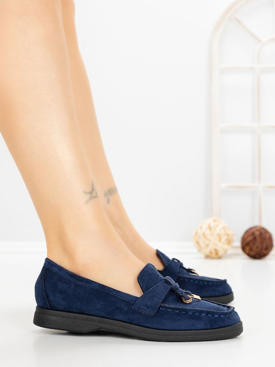 Damen Mokassins in Blau Farbe