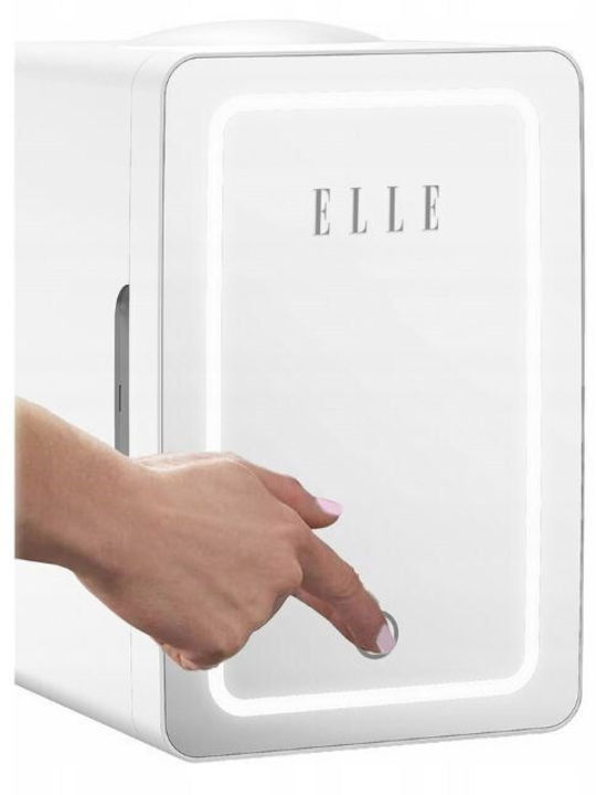 Cosmetic Refrigerator 6lt With Shelf Mirror LED Lighting And Heating Function White 56W