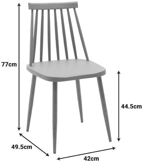 Masă de Bucătărie Aurora cu 4 Scaune 100x100cm