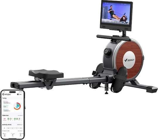 Merach Professionelles Rudergerät mit Magnetischem Bremssystem für Benutzer bis 158kg