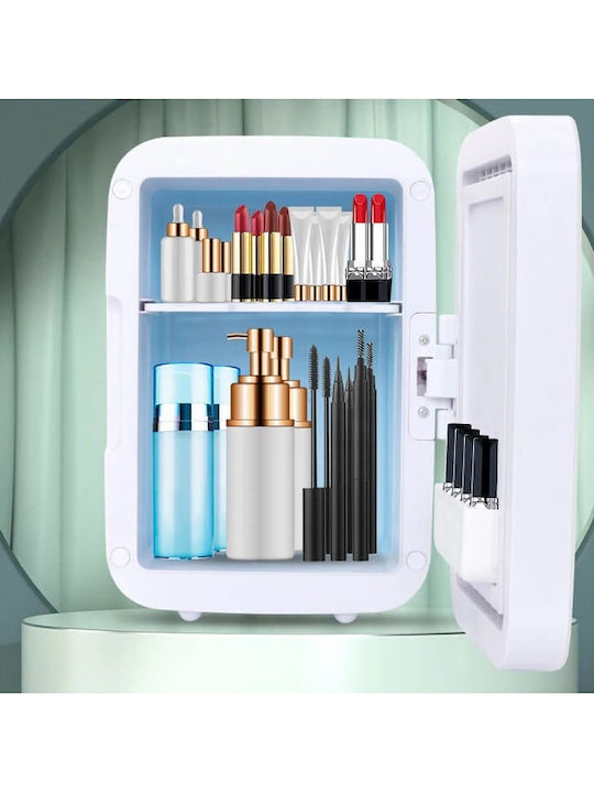 Ψυγείο Καλλυντικών 4lt με Καθρέφτη & Φωτισμό LED Λευκό