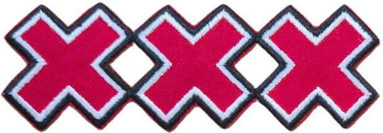 Woven Iron On Embroidered Fabric Sign Sewing Supplies 8.5x3cm