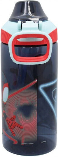 Gim Spidey Spidey Пластмасова Детска Бутилка За Вода със Сламка Многоцветна 450ml