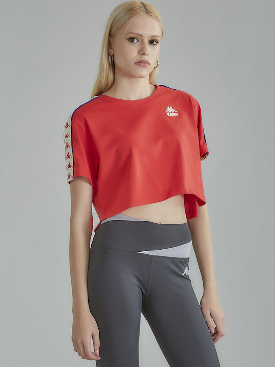 Banda Apua Women's Cotton Red Crop Top 1156520015-RED